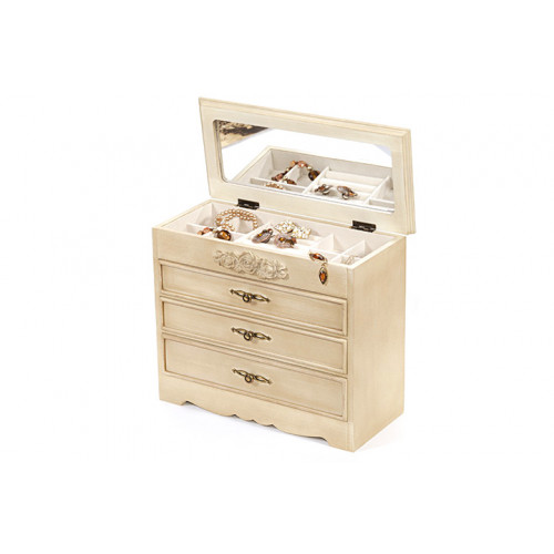Caseta De Bijuterii Din Lemn Shabby Chic Coral Magazin Online De