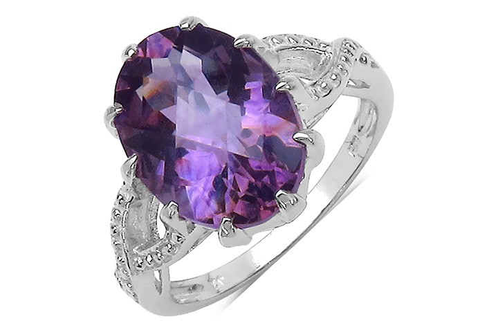 Inel Argint 925 Cu Ametist Oval Magazin Online De Bijuterii