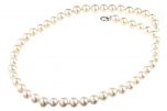 Colier clasic perle naturale albe 6 - 8 mm A