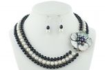 Set multisir din perle de cultura si floare sidef