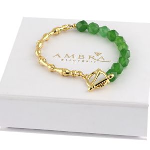 Bratara "Green Bamboo" din jad Taiwan