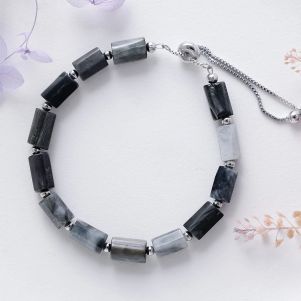 Bratara "Smoke and Light" din cuart