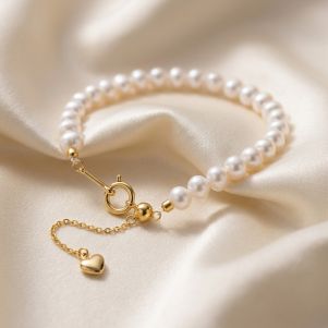 Bratara "Matinata" din perle naturale