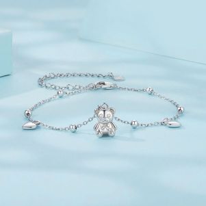 Bratara "Teddy Bear" din argint