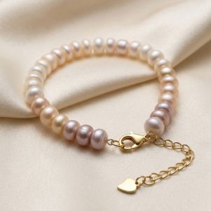 Bratara "Bright Joy" din perle naturale multicolore