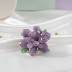 Brosa "Purple Peony" din ametist