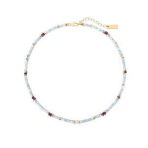 Colier "Azure Shell" din sidef
