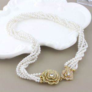 Colier "Madame Bovary" din perle de Mallorca