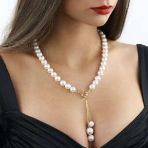 Colier "Fiano" din perle de Mallorca albe