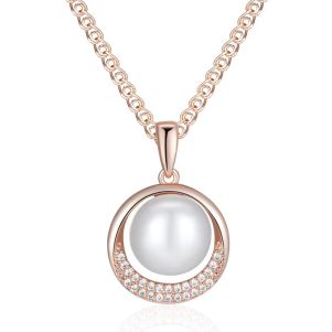 Colier "Solenne" placat cu aur roz