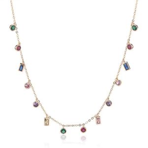 Colier "&Eacute;clore" placat cu aur si cristale