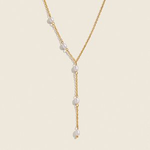 Colier delicat din perle albe