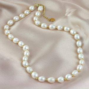 Colier "Nadina" din perle naturale