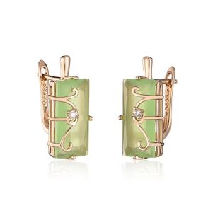 Cercei "Basilico" placat cu aur roz