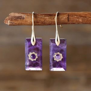 Cercei "Pegasi" din ametist