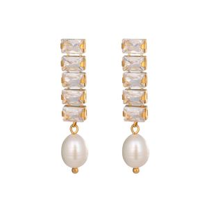 Cercei "Brilla" din cristale