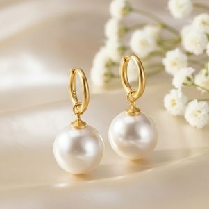 Cercei "Valerisse" placati cu aur