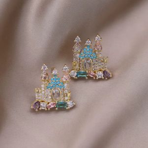 Cercei "Disneyland" din cristale