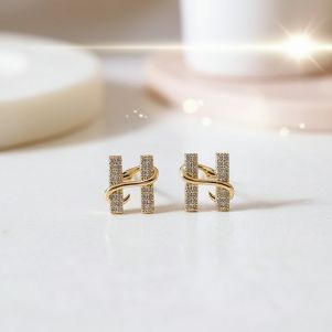 Cercei "Hogwarts" din cristale