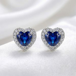 Cercei "Rising heart" din cristale