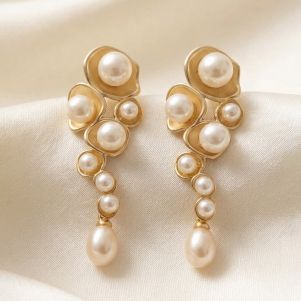 Cercei "Goldelse" placati cu aur