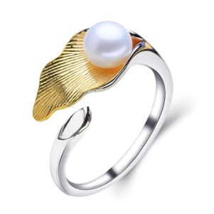 Inel "Mistvale" din argint si perla