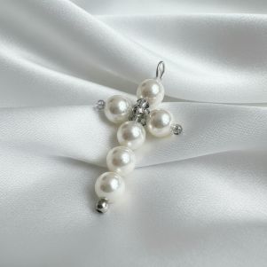 Pandantiv "Silver Blessing" din perle 