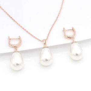 Set "Melany" placat cu aur roz