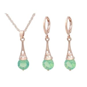 Set "Opal Garden" placat cu aur roz