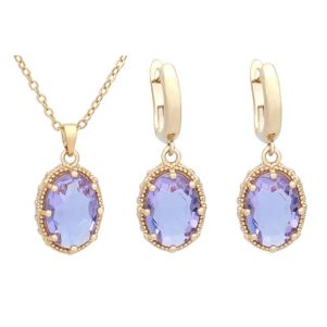 Set "Purple Sea" placat cu aur