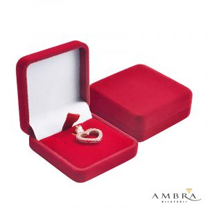 Cutie catifea Deluxe pentru bijuterii