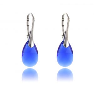 Cercei cristale Swarovski lacrima Majestic Blue