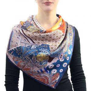 Esarfa Deluxe din matase naturala satinata