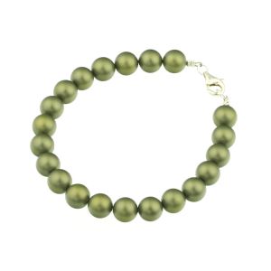 Bratara din perle de Mallorca olive