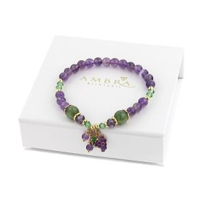 Bratara "Grapes" din ametist si cuart