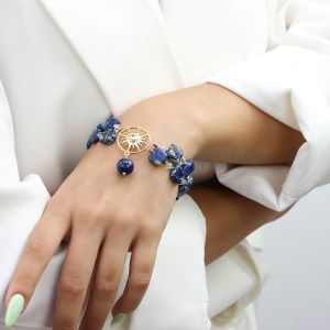 Bratara "Neptune" din jasp si lapis lazuli