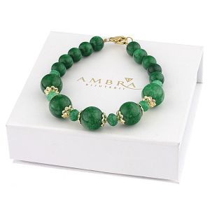 Bratara "Forever green" din jad verde