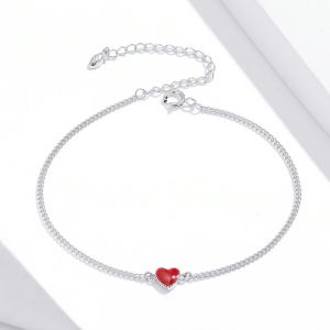 Bratara "Red heart" din argint