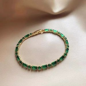 Bratara "Green Touch" din cristale