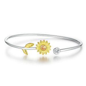 Bratara "Sunflower Honey" din argint