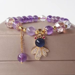 Bratara "Soar" din ametist si cristale