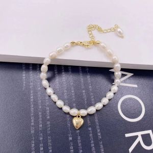 Bratara "Amor Blanco" din perle naturale
