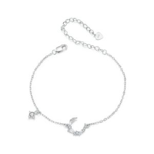 Bratara "La Luna" din argint si cristale