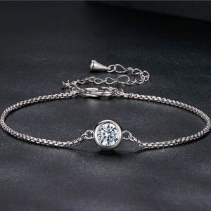 Bratara "Soldado" din argint si Moissanite