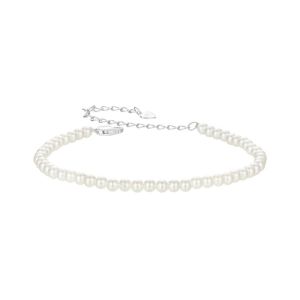 Bratara "Precious White" din perle si argint