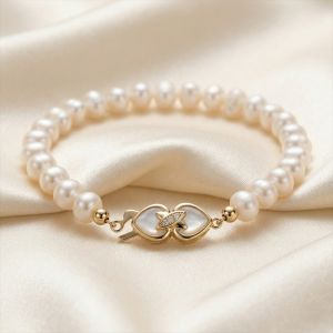 Bratara "French love" din perle naturale