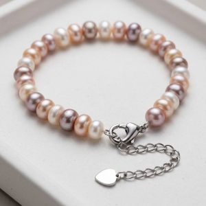 Bratara "Bright Vibes" din perle naturale multicolore