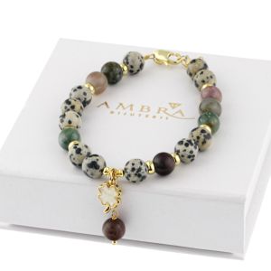 Bratara "Stone Luck" din jasp si agat indian