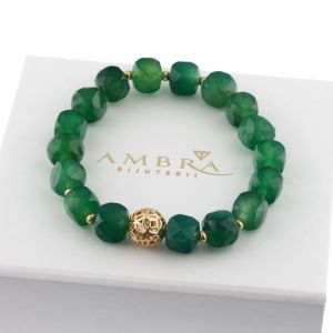 Bratara "Verdor" din agat verde
