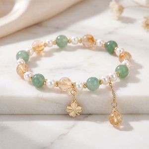 Bratara "Rooted Beauty" din citrin si aventurin